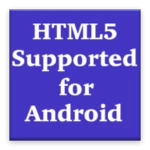 html5 supported android application logo